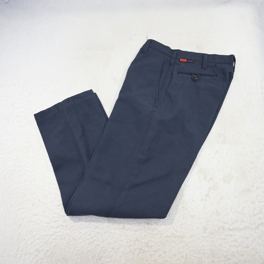 Workrite FR Work Pants Mens 33 Dark Blue Nomex Aramid Flame Resistant 402NX75NB